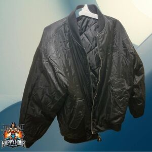 Vintage Southpole Puffer Jacket Mens Large Black Full Zip Heavyweight